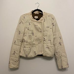 Wilfred quilted jacket with pattern